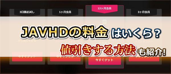 JAVHDの料金はいくら?値引きする方法も紹介!